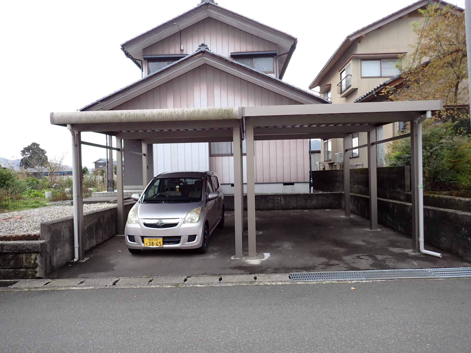 越前市　S様邸（N) 既存ｶｰﾎﾟｰﾄ間口延長