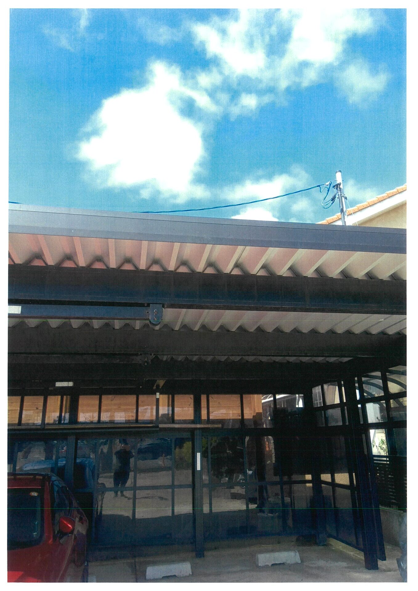 H邸2台入れカーポート結露防止工事